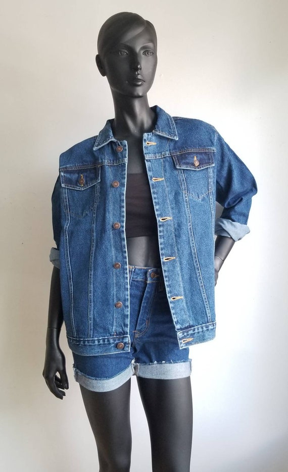 90s Jeans Jacket, Deadstock, Classic Denim Jacket,