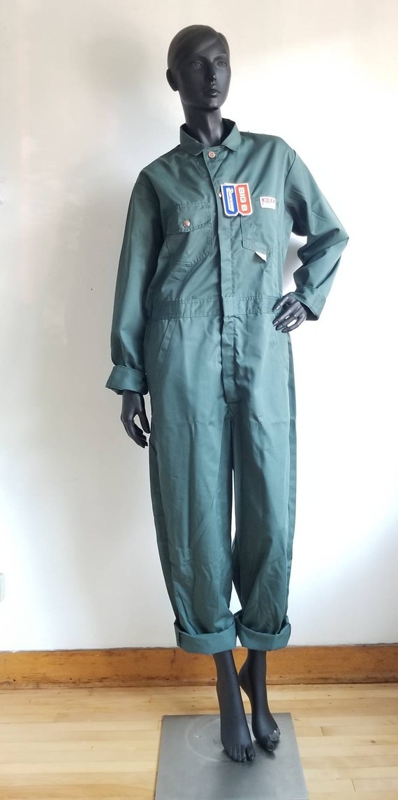 80s Green Coverall, Vintage BIG BILL Workwear, Uti
