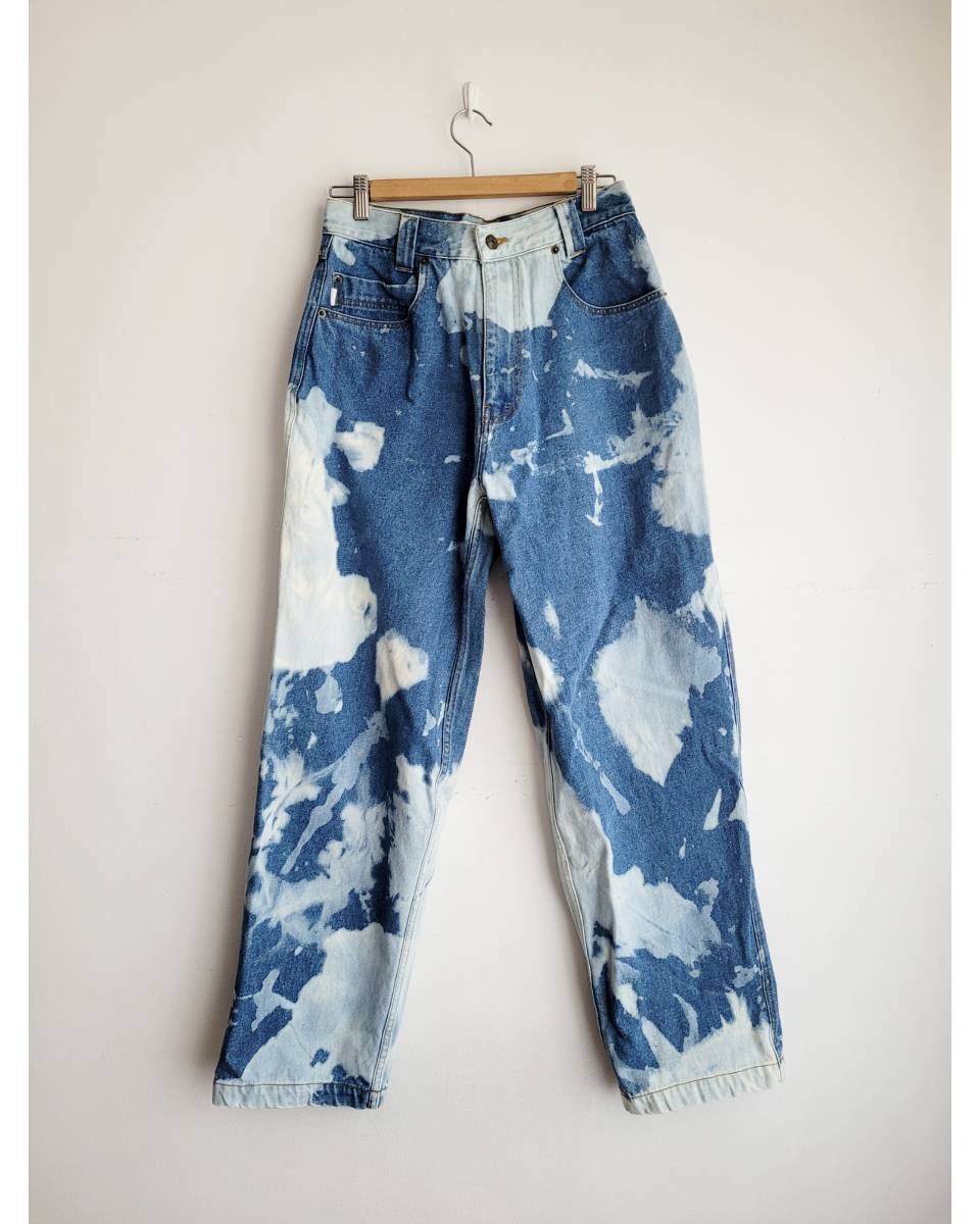 Y2k Bleach Jeans Baggy Jeans Vintage Jeans Grunge Pants Tie Y2k Bleach Jeans Baggy Jeans Vintage Jeans Grunge Pants Tie