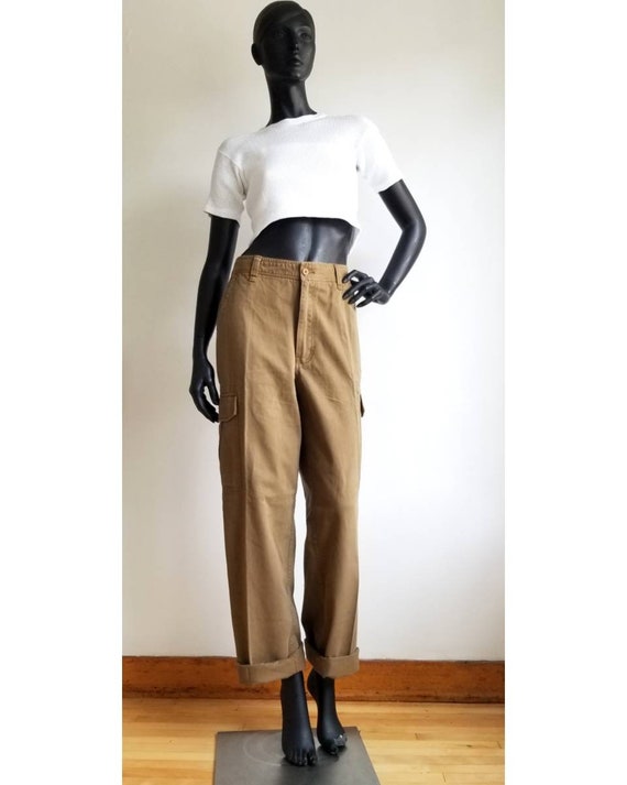 Y2k Cargo Pants Highwaisted Trek Pants Cotton Carg