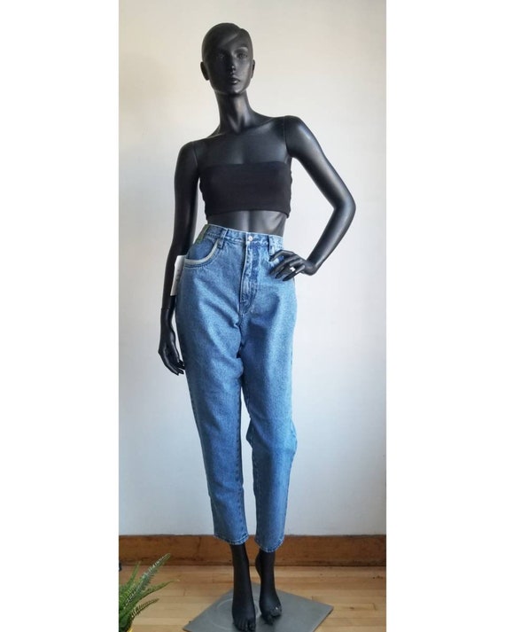 90s Mom Jeans Highwaisted Blue Jeans Tapered Leg J