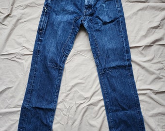 Collector Levi's jeans rare Levi's jeans men jeans 511 dark blue jeans slim fit Levi's heavy denim jeans, Size 36/32