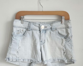 パンツ 00s L.G.B. mars hot denim mini pants y2k Woman Goth Y2k Low Rise Shorts 2000s Jean Shorts Fashion
