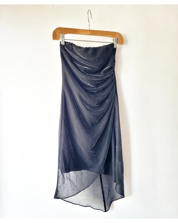 Y2K Hi-Lo Little Black Dress