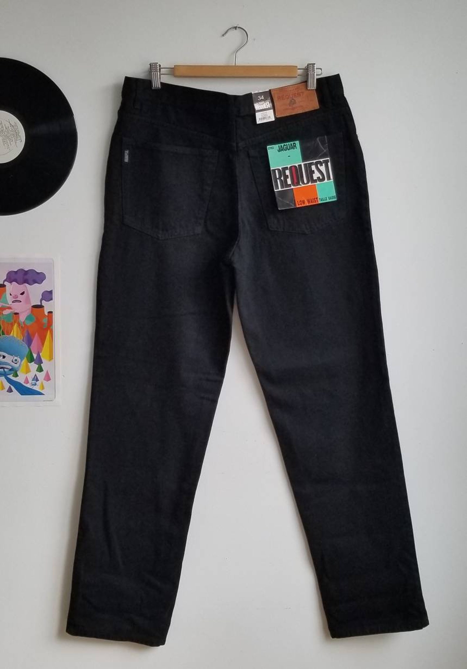 Y2k Request Jeans Men Jeans Relax Fit Mens Jeans 00s Deadstock Etsy