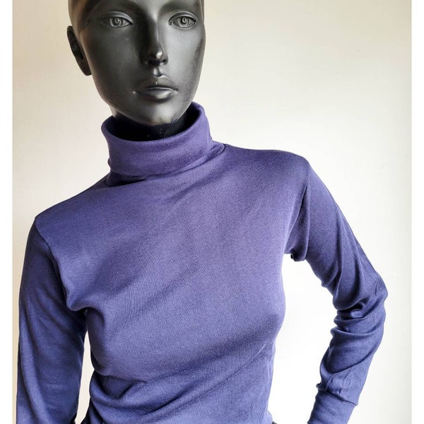 Blue Turtleneck - Etsy