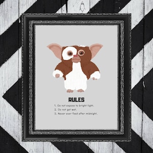 gifts gift posters poster Gremlins print prints Gizmo quote wall art