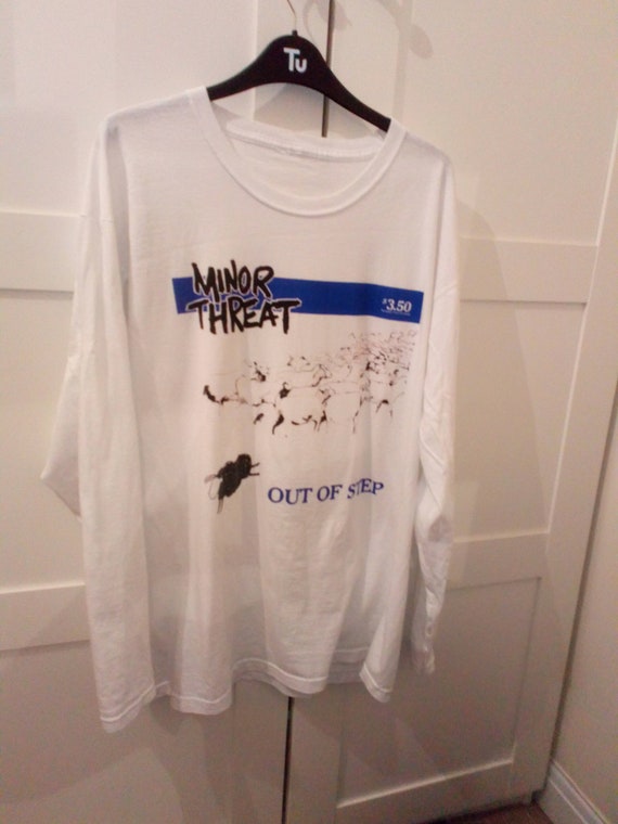 minor threat out of step shirt