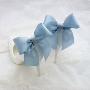 Satin blue bows,clips for wedding shoes,shoes decorations,wedding shoe clips,clips for the bride,blue satin bows,something blue,wedding blue