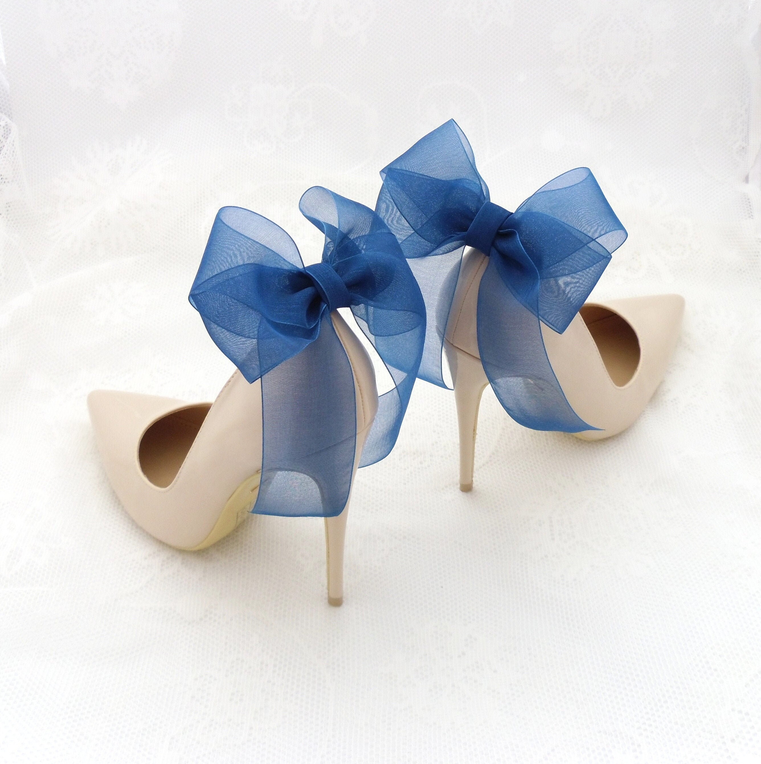 Something Blue Shoe Clips, Bridal Shoe Clips, Premium European