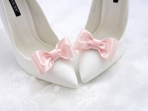 pale pink satin shoes