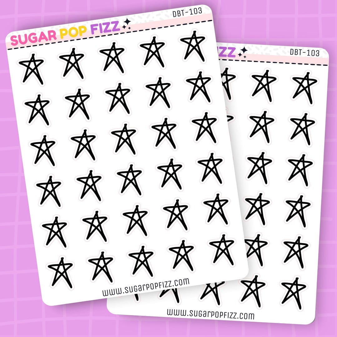 Alternative Star Deco Stickers for Journaling or Planning - Etsy
