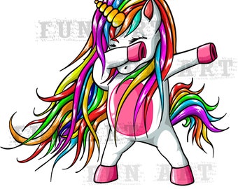 Unicorn Drawing Etsy
