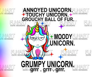 Download Angry Unicorn Svg Etsy
