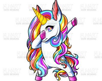 Download Dabbing Unicorn Svg Etsy