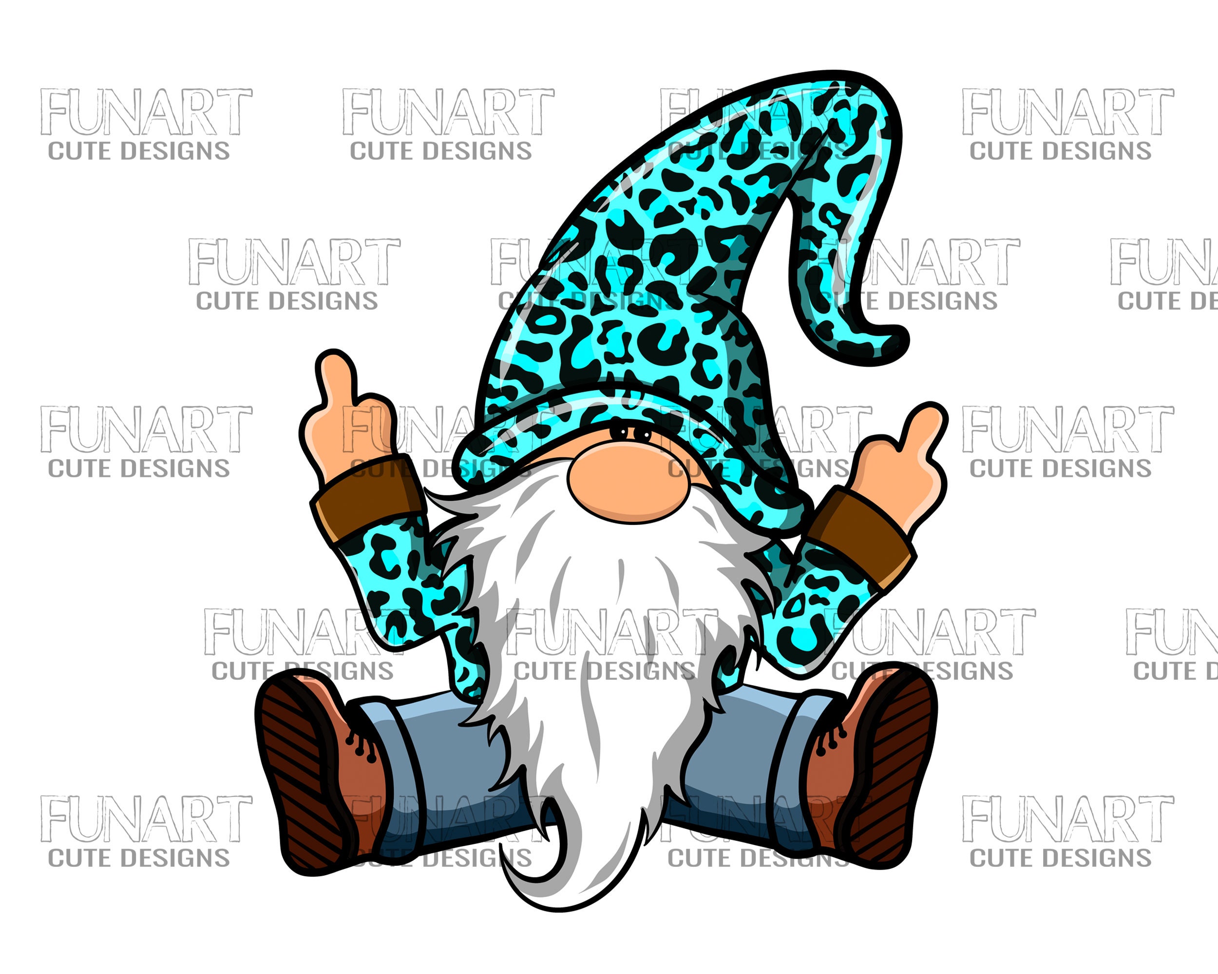 Funny Gnome Bundle PNG File Gnome Middle Finger Sublimation Etsy