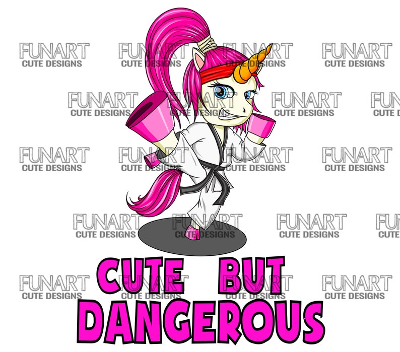 Cute but Dangerous Unicorn PNG File Sublimation Design Etsy Australia