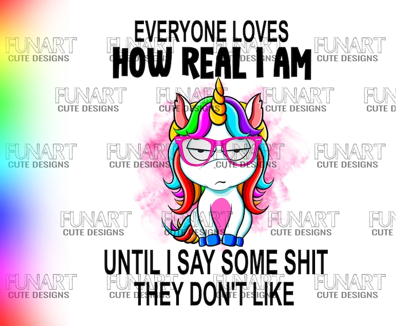 Funny Cursing Unicorn Png Funny Unicorn Digital Download Funny Unicorn Png Design Drawing Illustration Art Collectibles Kromasol Com