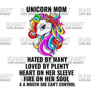 Unicorn mom   PNG File, cute  unicorn  Sublimation Design,mamacorn  Digital Download, Designs Downloads
