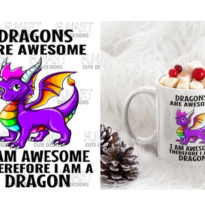 Drachen sind genial Ich bin genial Drachen PNG-Datei Sublimationsdrache Design transparenten Hintergrund PNG