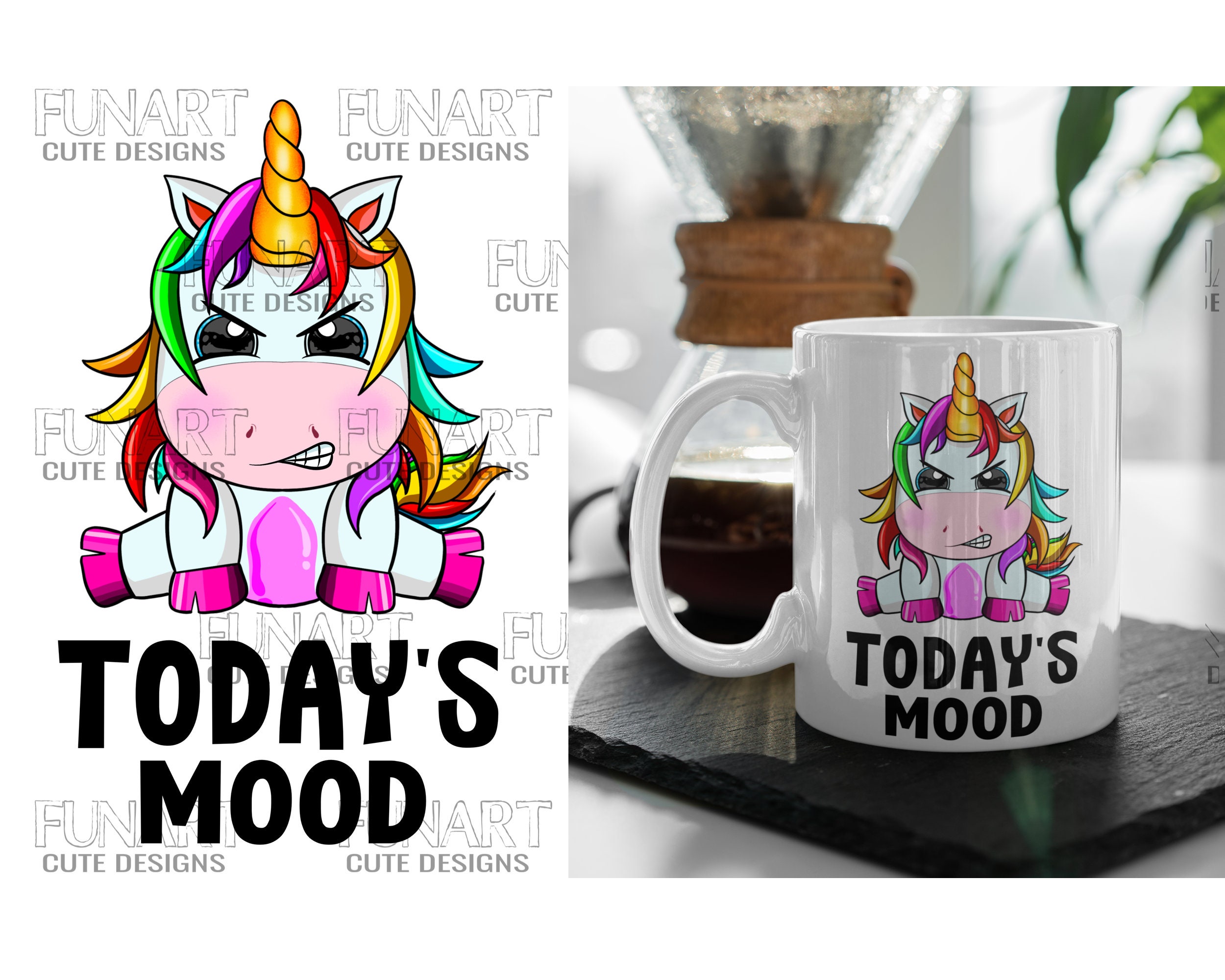 Unicorn Bundle PNG File Funny Unicorn Designs digital Image - Etsy