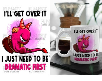 Dramatic Dragon PNG File: Sublimation Design (Digital Download)