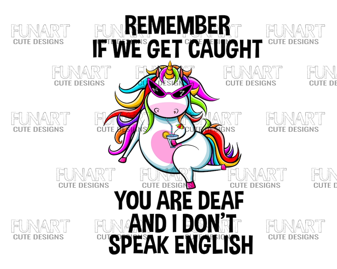 Funny Unicorn PNG File, Cute Unicorn Sublimation Design, Unicorn ...