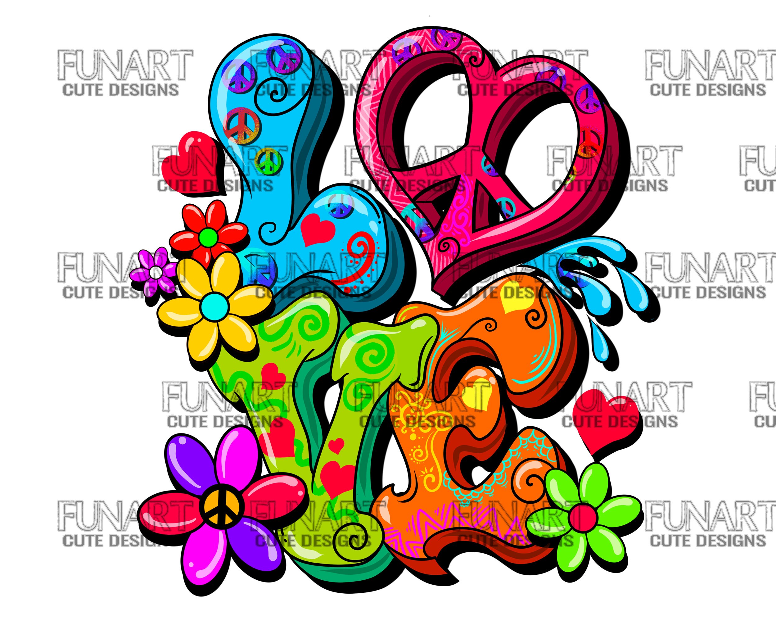 Download 15 Hippie Bundle PNG File Sublimation Design Digital | Etsy