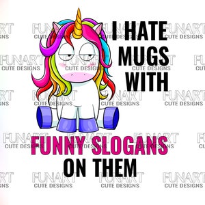 funny unicorn  PNG File, mug design for Sublimation , angry unicorn  Digital Download, unicorn  Designs Downloads