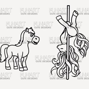 unicorn pole dance  PNG - unicorn pole  Unicorn  Degital downloand