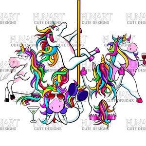 funny group of unicorns  unicorn  PNG File, Sublimation Design, Digital Download,  Designs Downloads