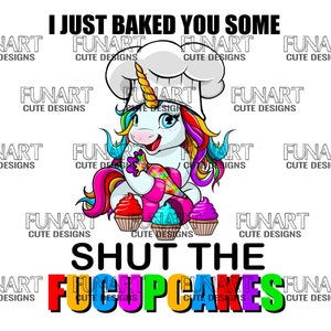 Funny cupcake  unicorn clipart unicorn file png transparent  background degital download