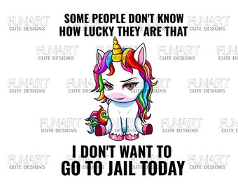 Funny Unicorn PNG File: Sublimation Design (Digital Download)