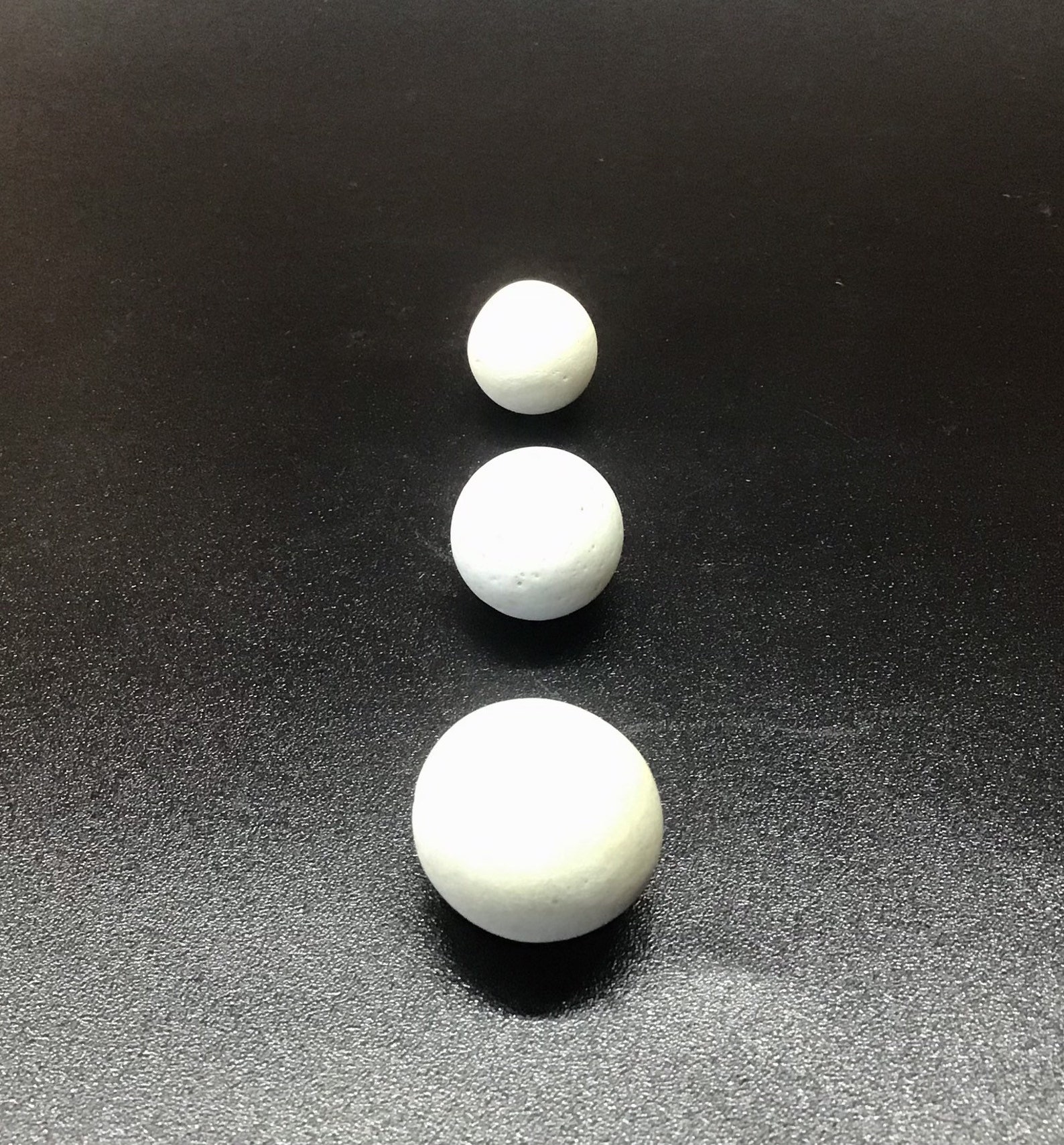 Genuine sea clay marbles. Set of three rare vintage white Etsy