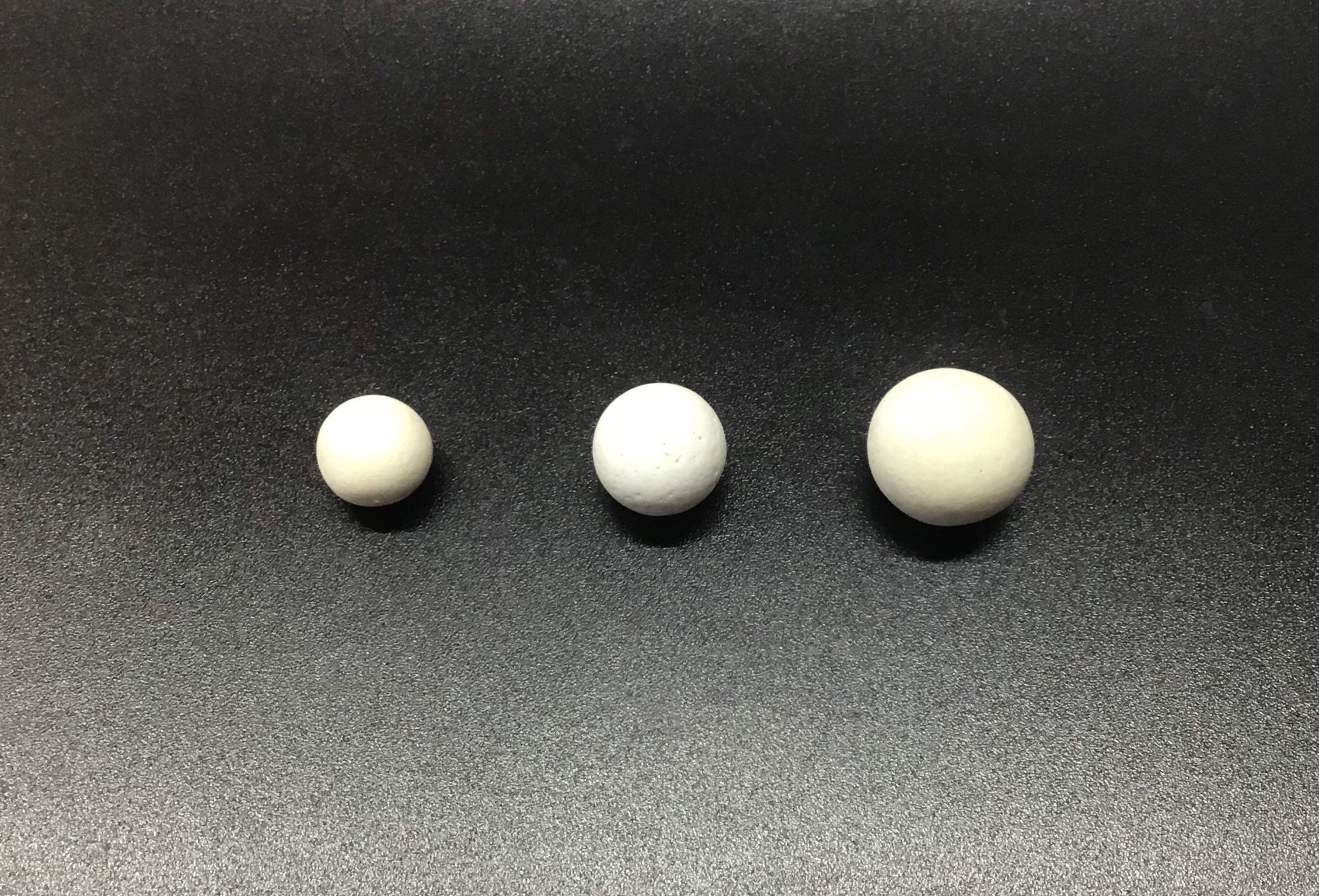 Genuine sea clay marbles. Set of three rare vintage white Etsy