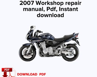 Suzuki GSF650s Bandit ABS 2007 Workshop repair manual, Pdf, Instant download