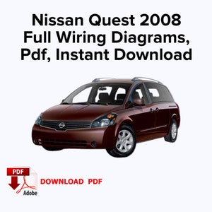 Nissan Quest 2008 System Wiring Diagrams, Pdf, Instant Download