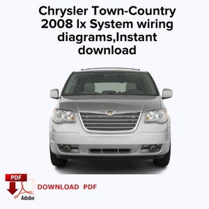 Schemi elettrici del sistema Chrysler Town-Country 2008 lx, Ebook pdf, Download immediato