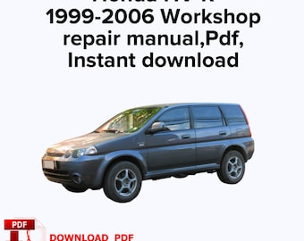 Honda HV-R 1999,2000,2001,2002,2003,2004,2005,2006 Factory service repair manual, Workshop repair manual,Pdf, Instant download