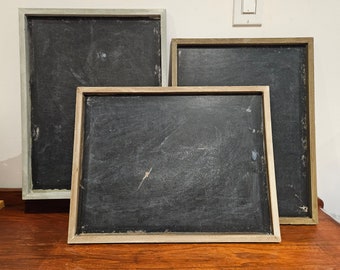 Pretty rustic and distressed chalkboard 17" x 13"