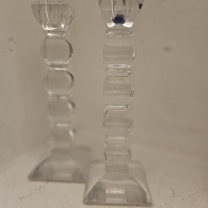 gorgeous crystal candle stick holders