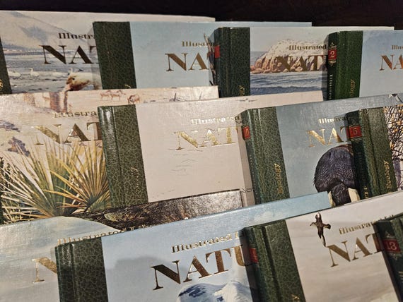 Vintage “illustrated Library of Nature” Hardcover Encyclopedia Set