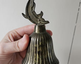 Vintage Messing Wal / Delfin Glocke | Maritime Deko Glocke | Küsten Home Akzent | Maritime Dekoration | Vintage Messing Glocke | 13cm mal 6cm