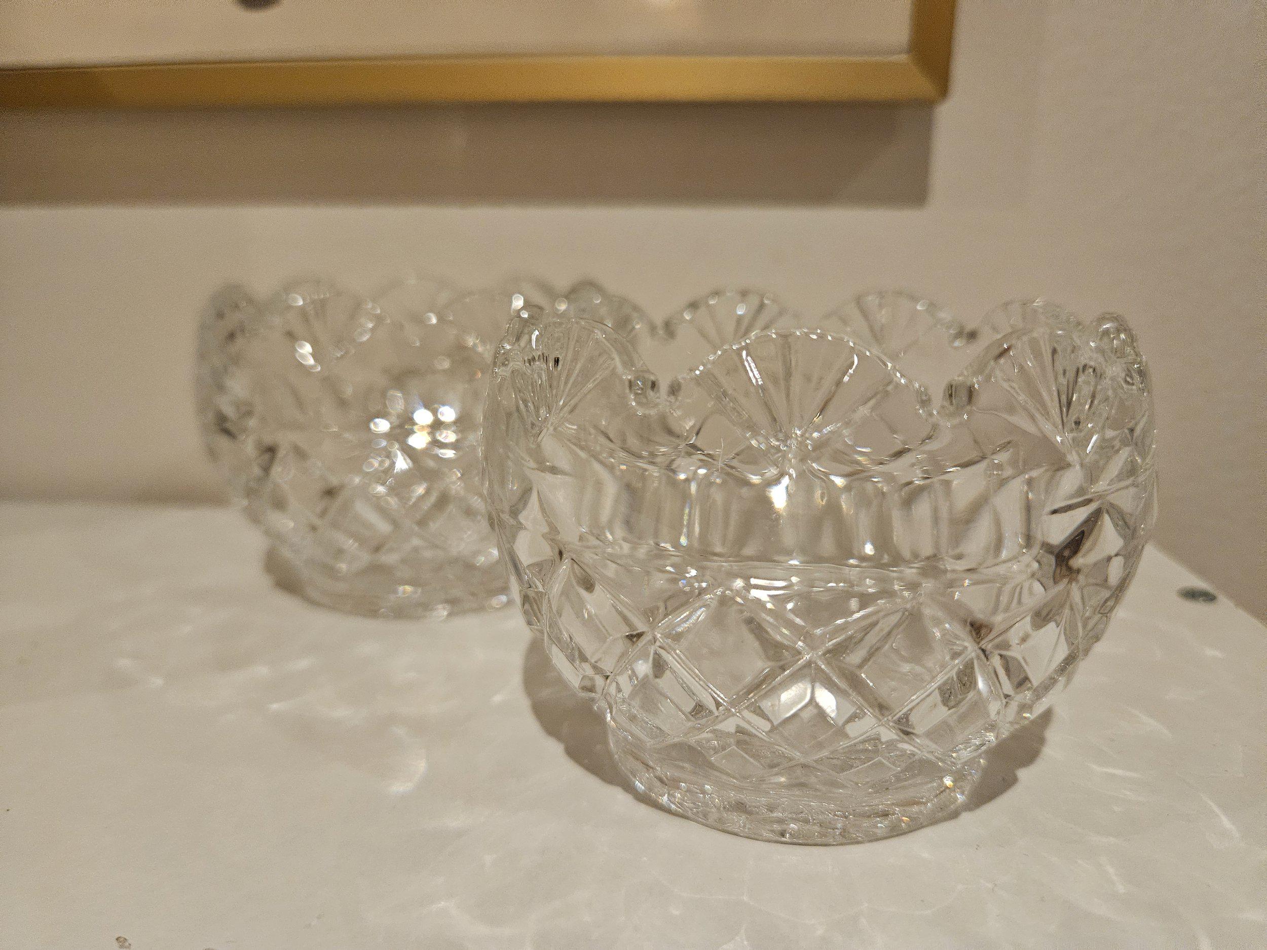 鉛クリスタルキャンドルホルダー2個セット - Etsy 日本