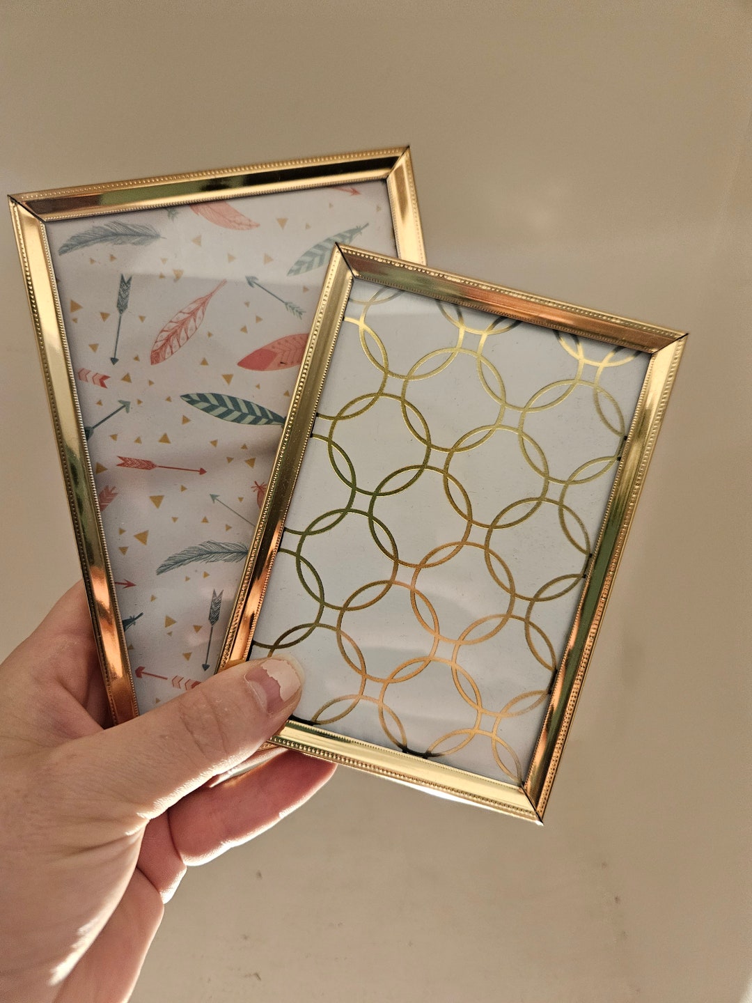 Pair of Pretty Brass Detailed Frames - Etsy