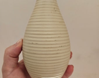 Pretty and sweet textured white pottery vase