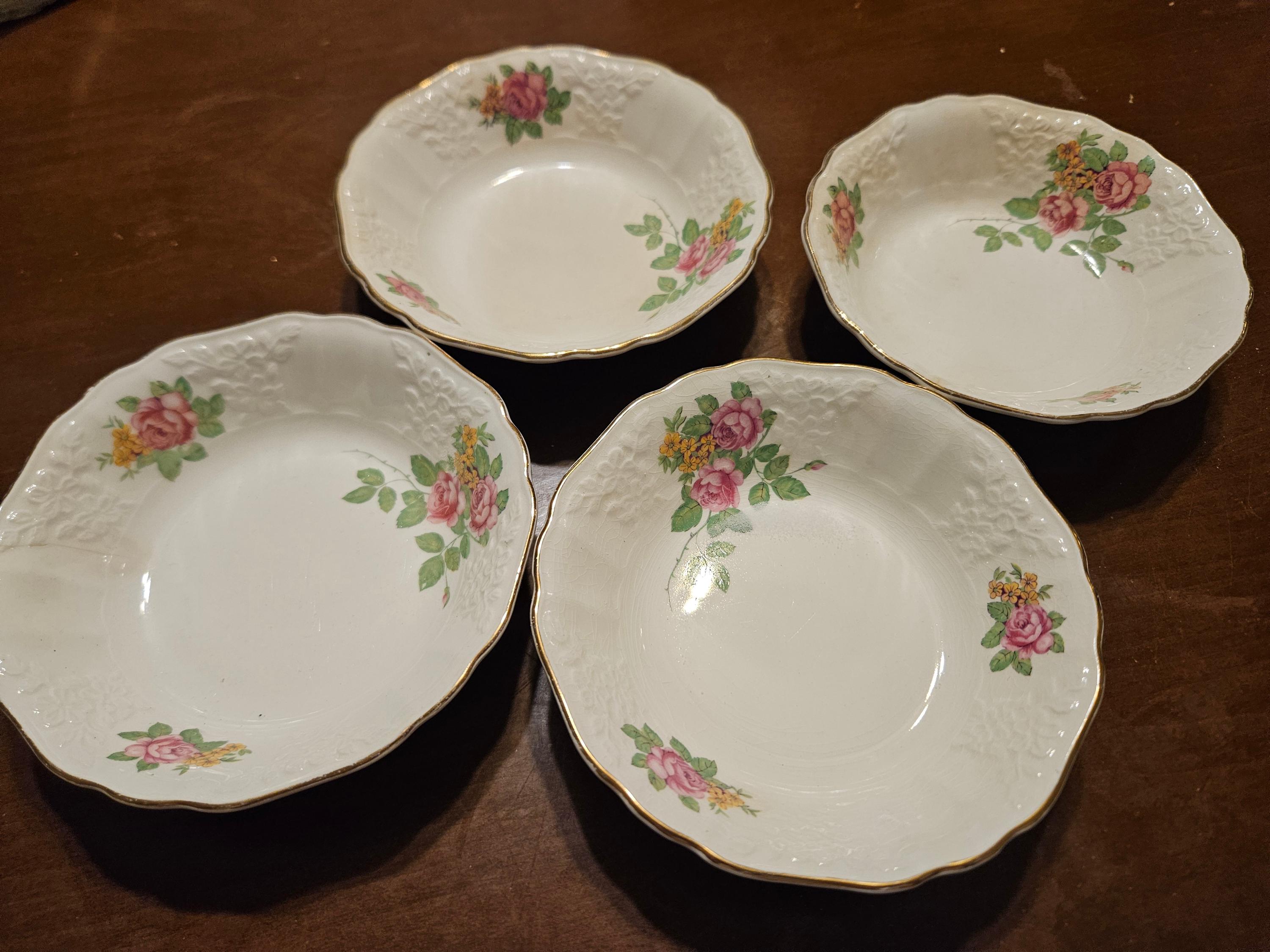 Empire Porcelain社 イギリスビンテージ皿 4枚セット 1950年 Empire England - Etsy Canada