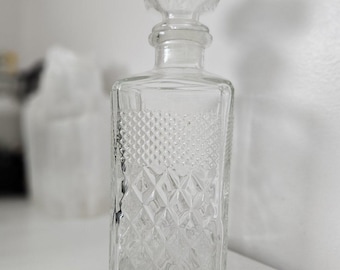 8面フラットカットデキャンタ（間違ったストッパー付き）#21841 - Etsy