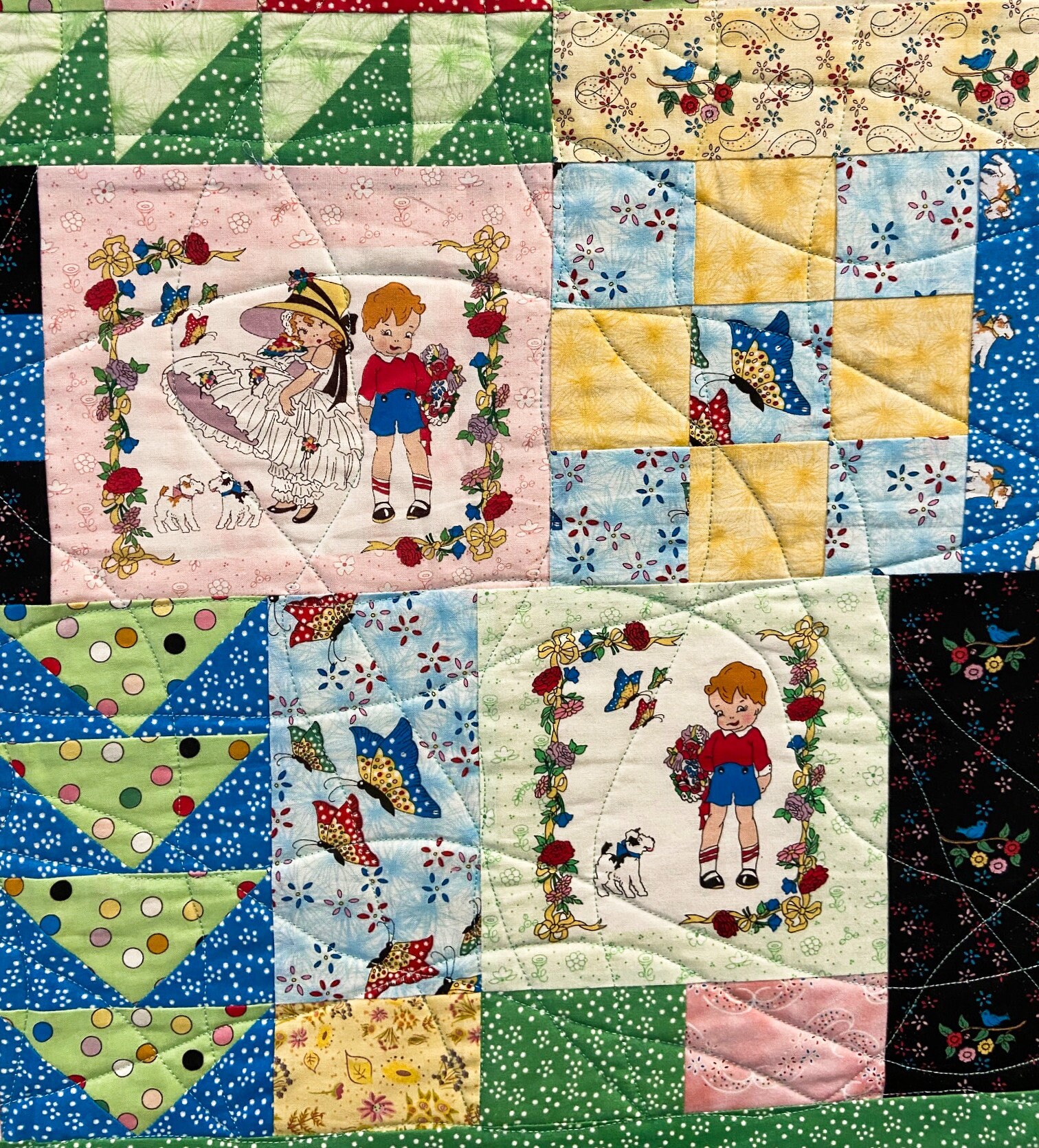 Childs Quilt 40 Square Playmat Lap Quilt for boy or Etsy