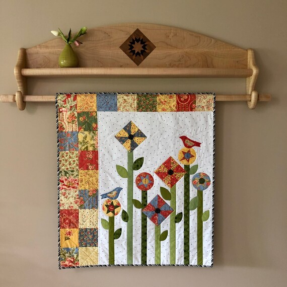 35x40 Quilted Spring/summer Wall Hanging Etsy
